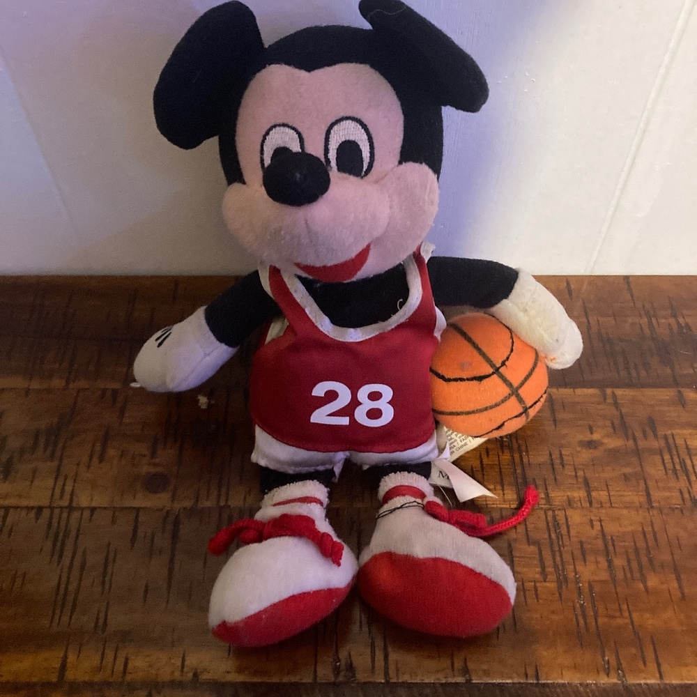 Vintage mickey basketball mickey mouse plush